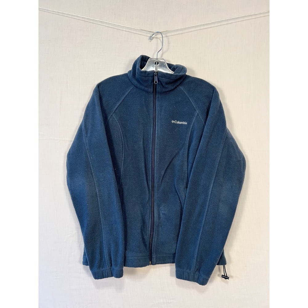 Columbia Womens Navy Blue Full Zip Fleece Jacket WL6439 Size M